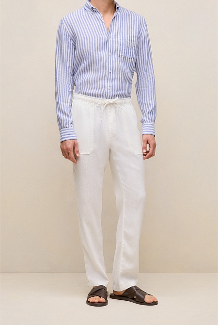 Linen Drawcord Pant