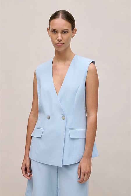 Tailored Double Breasted Vest
