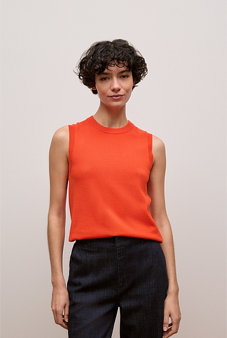 Cotton Silk Knit Tank