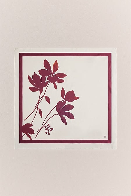 Wren Floral Silk Scarf