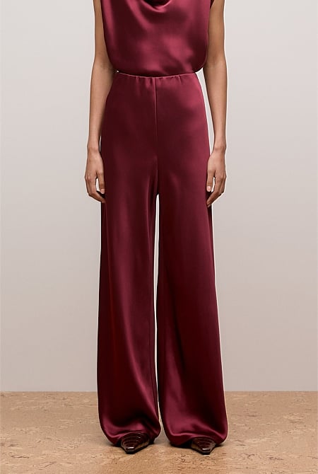Satin Bias Cut Pant