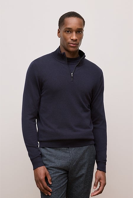 Merino Half Zip