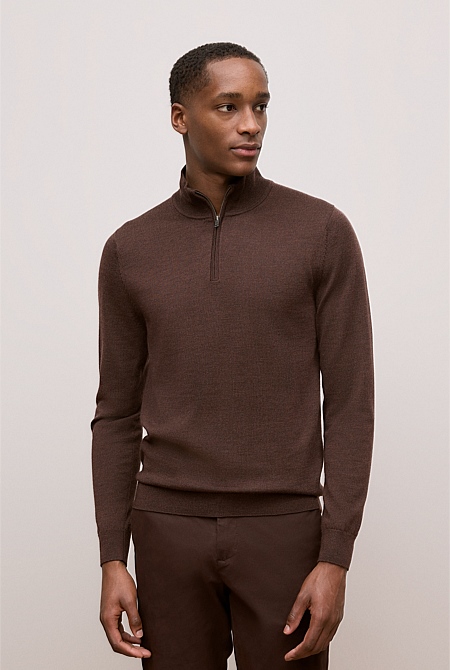 Merino Half Zip