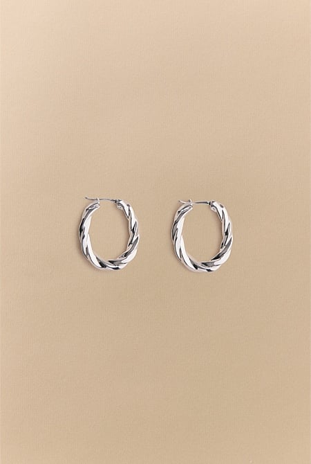 Era Twist Hoop Earrings