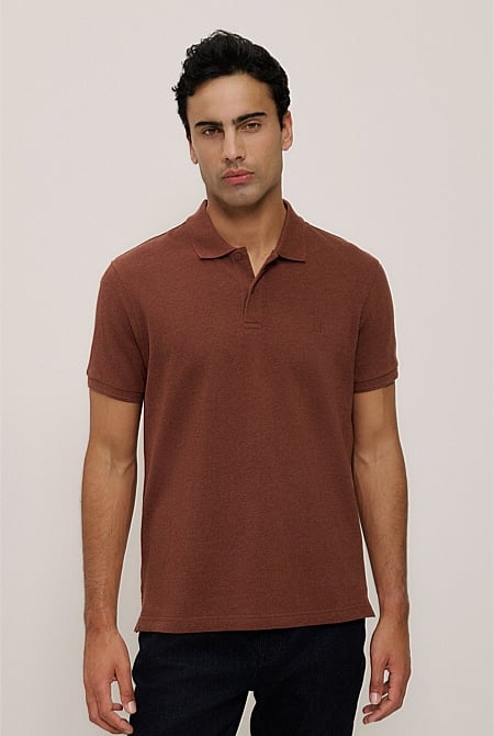 Pique Marle Monogram Polo