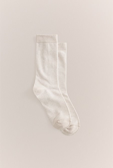Multi Stripe Crew Sock