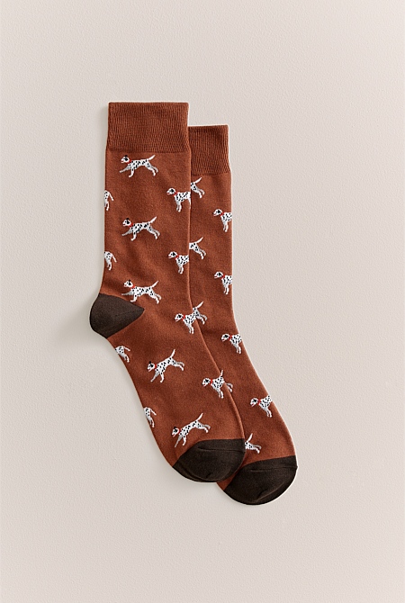 Dalmatian Sock