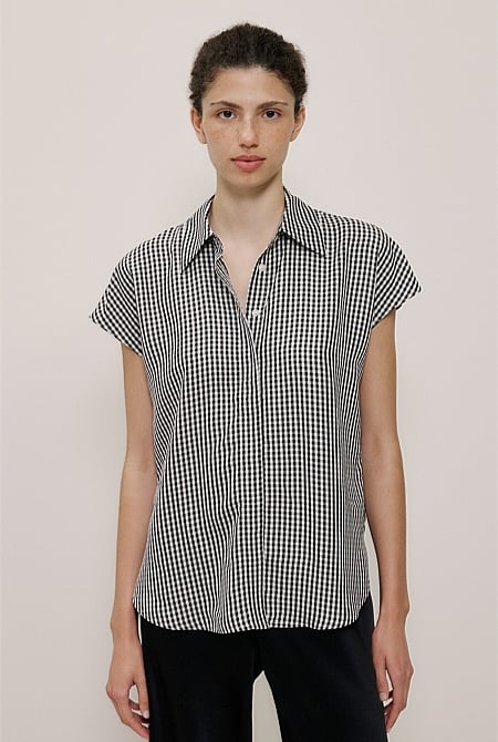 Gingham Short Sleeve Shirt