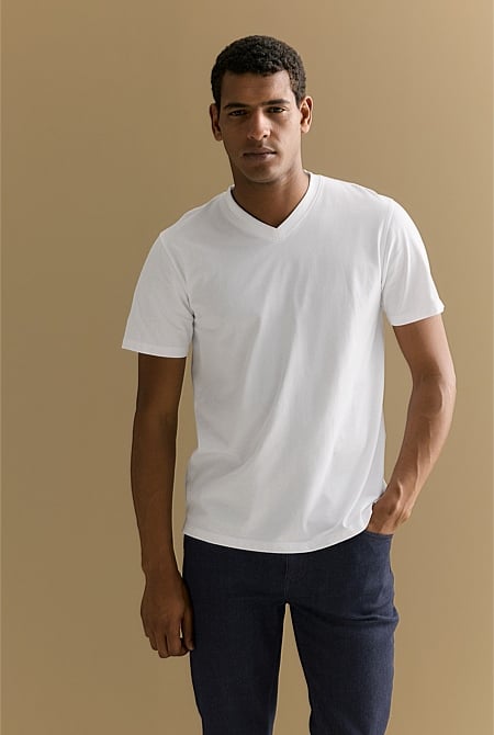 Organically Grown Cotton V Neck T-Shirt