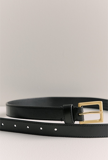 Leather Slim Belt