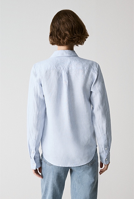 Yarn Dyed Linen Classic Shirt