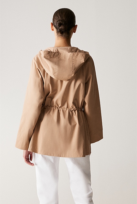 Stretch Cotton Twill Anorak