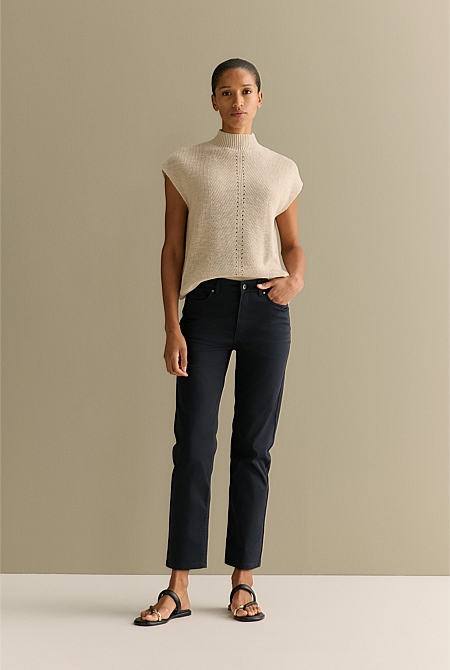 Modern Sateen Straight Leg Jean