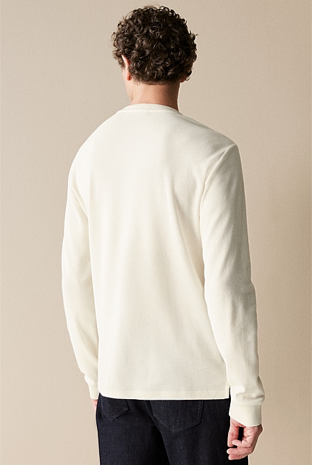 Australian Cotton Waffle Henley