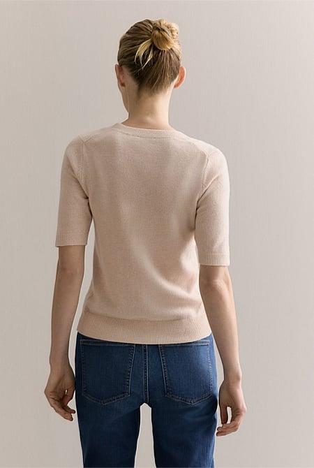 Merino Cashmere Knit T-shirt