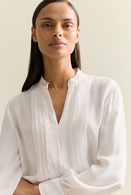 Tuxedo Blouse