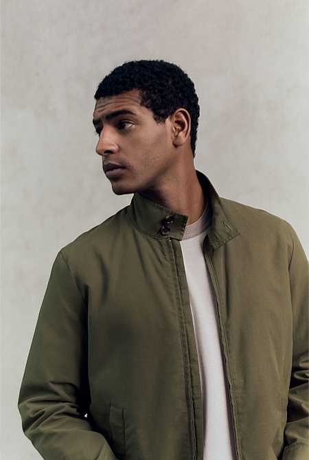 Technical Zip Through Bomber Jacket