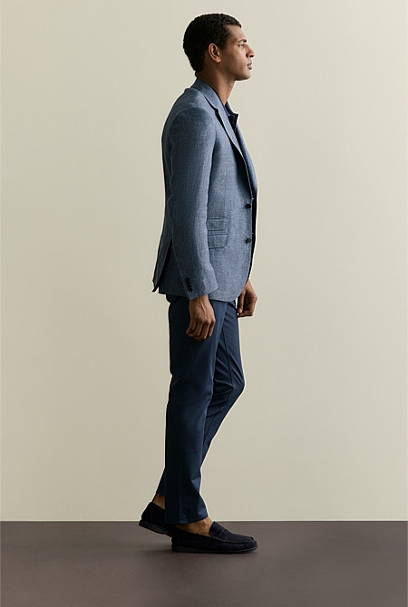 Tailored Fit Italian Linen Blend Blazer