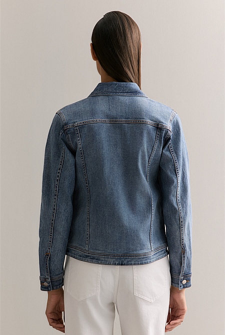 Australian Cotton Blend Classic Denim Jacket