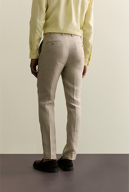 Regular Fit Belgian Linen Pant