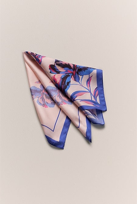 Silk Floral Neckerchief