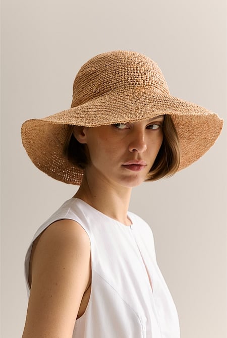 Audrey Raffia Sun Hat