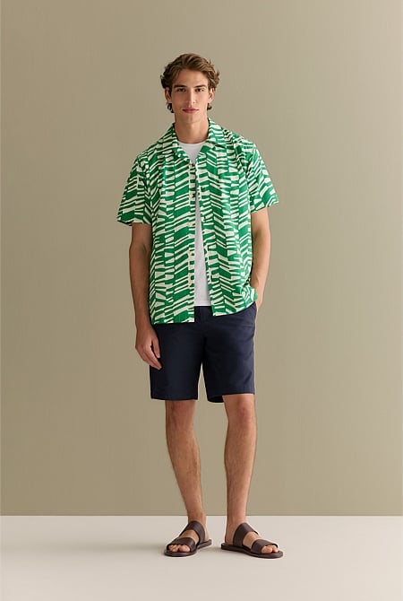 Regular Fit Abstract Geo Short Sleeve Shirt