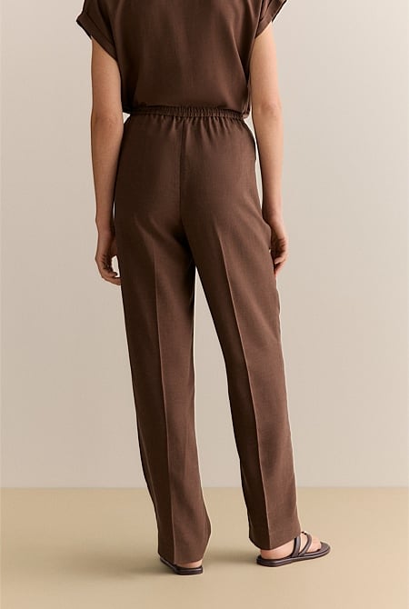 Straight Leg Stretch Waist Pant