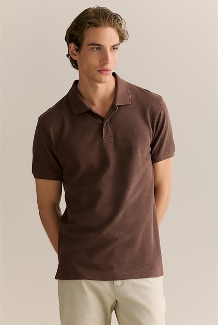 Classic Pique Marle Monogram Polo