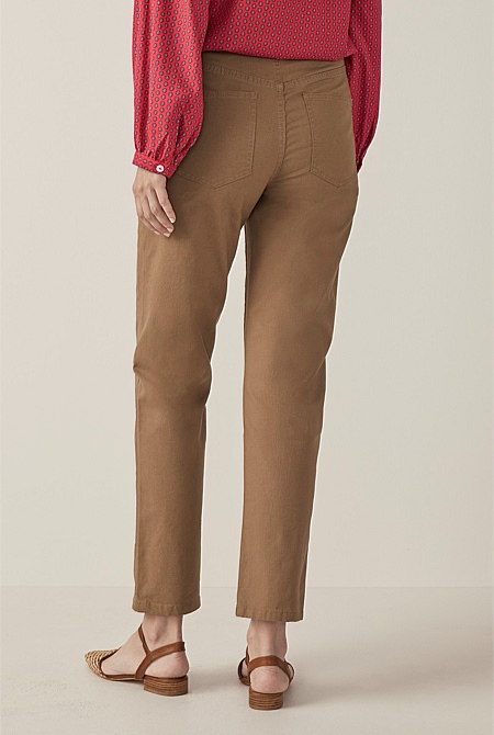 High Waisted Straight Leg Pant