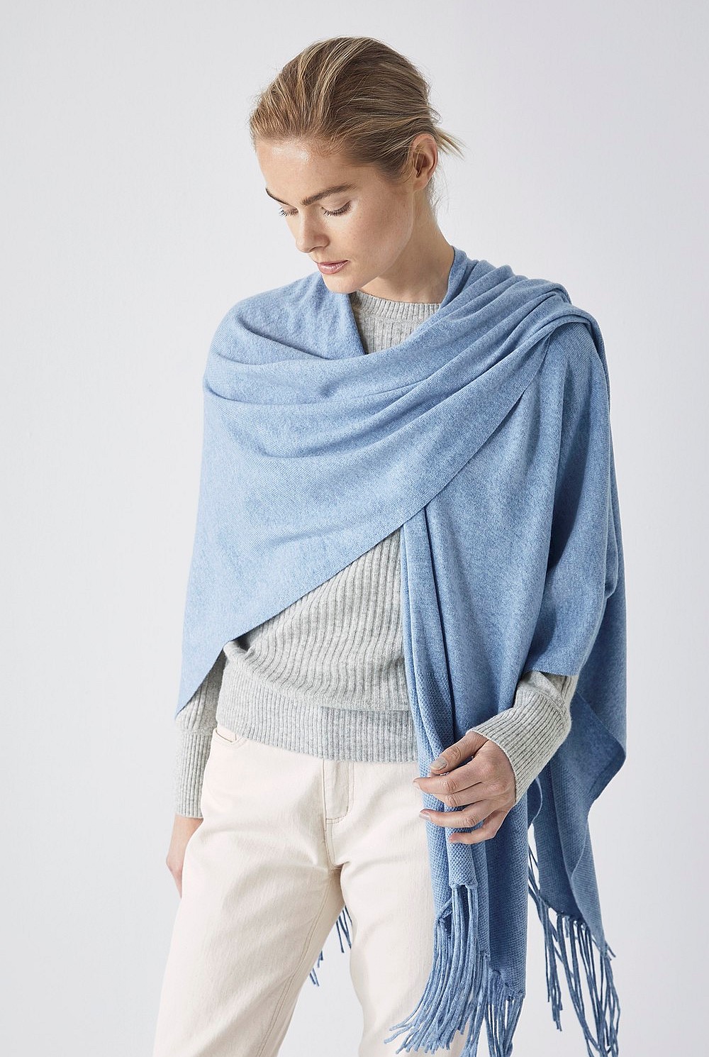 Tassel Trim Poncho