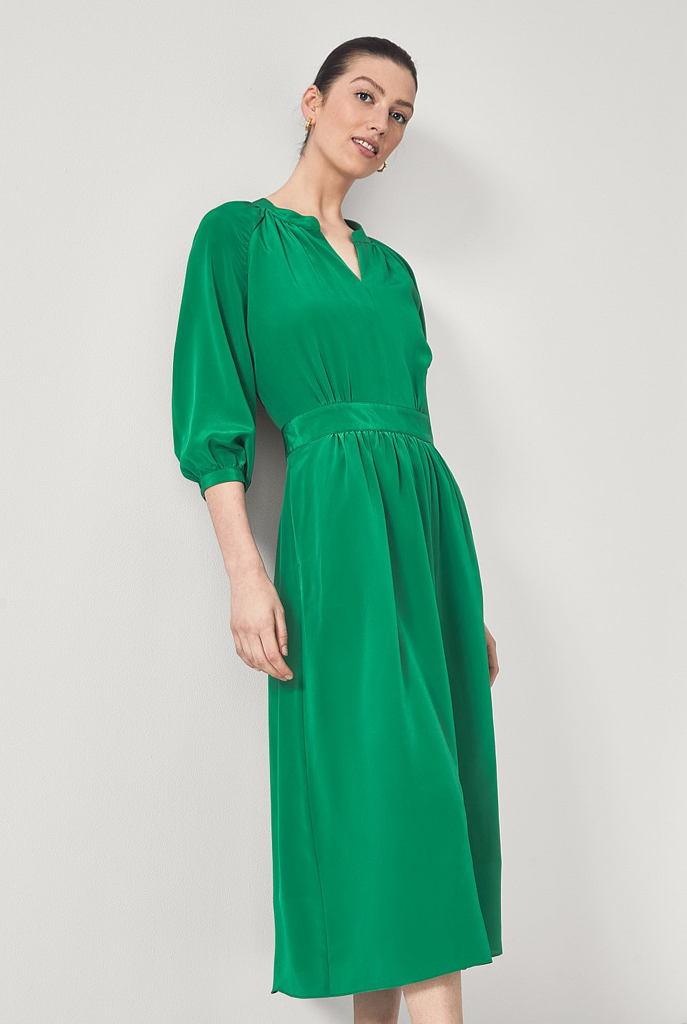 Silk Boho Sleeve Dress