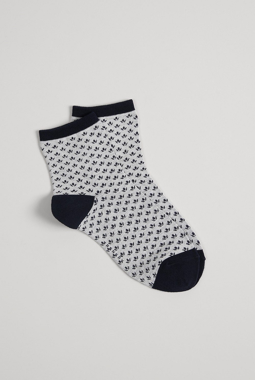 Geo Petal Crew Sock