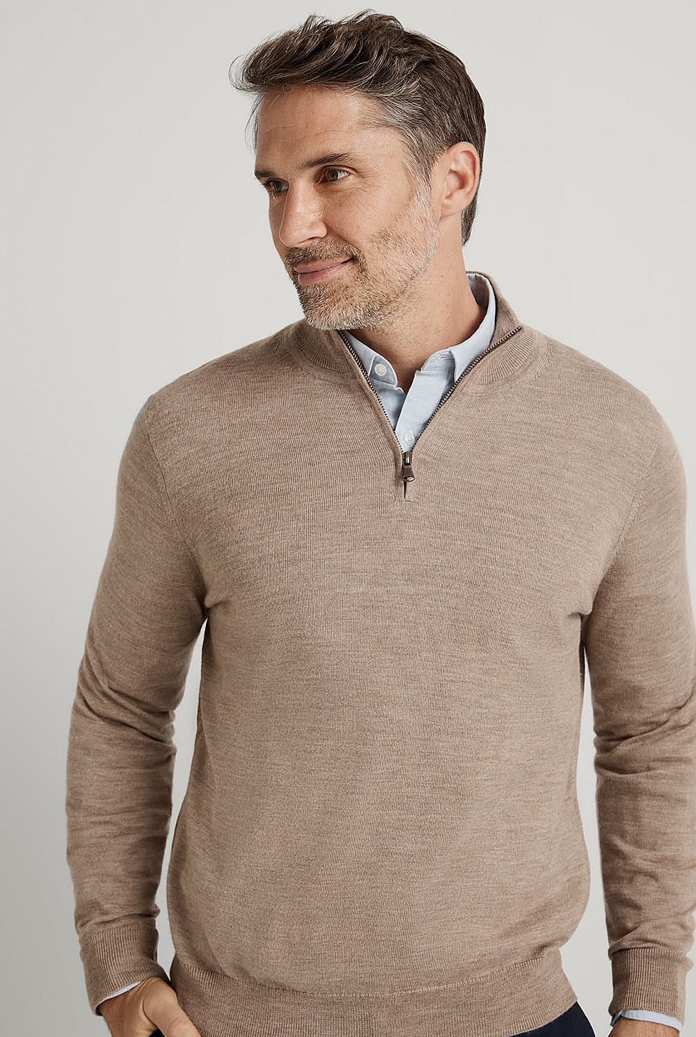 Merino Half Zip