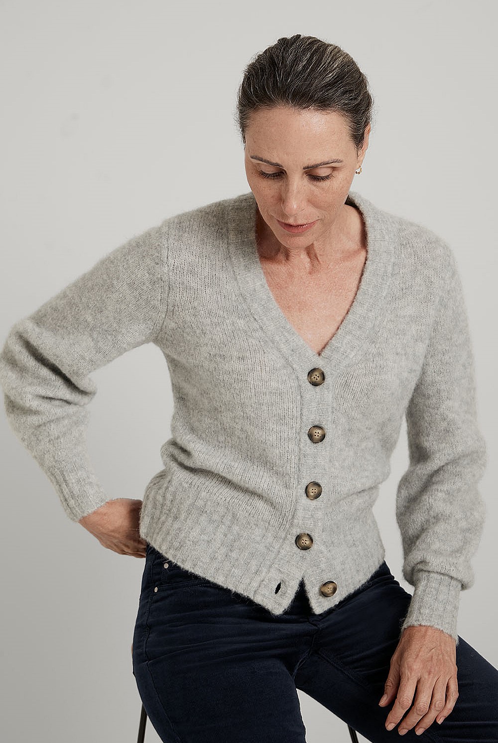 Alpaca Bell Sleeve Cardigan