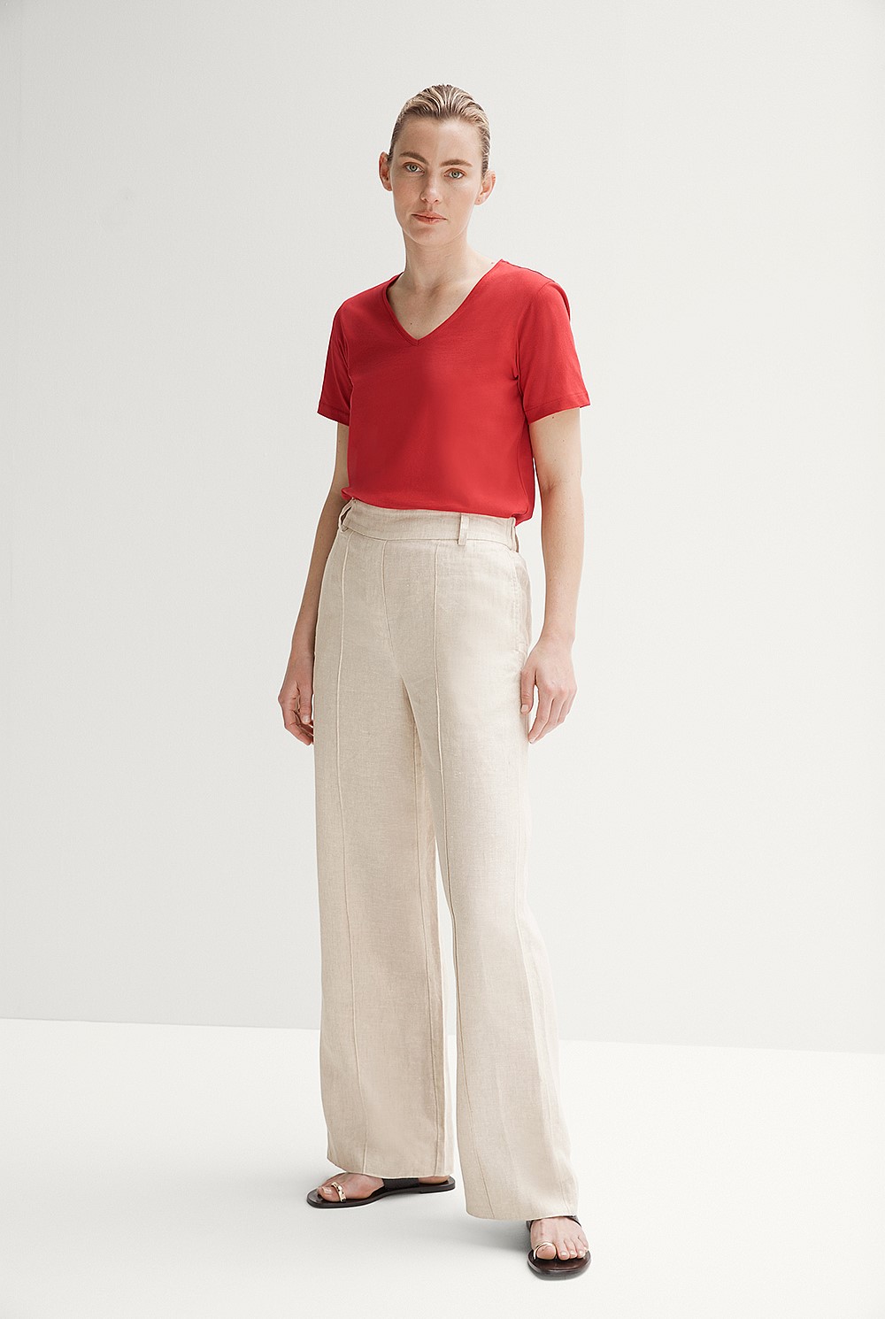Pima Cotton V Neck T-shirt