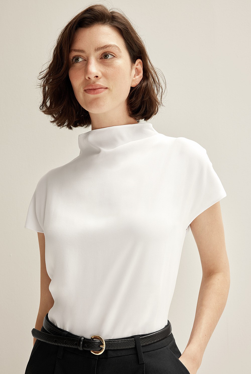 Minimalist Chic High Neck Top
