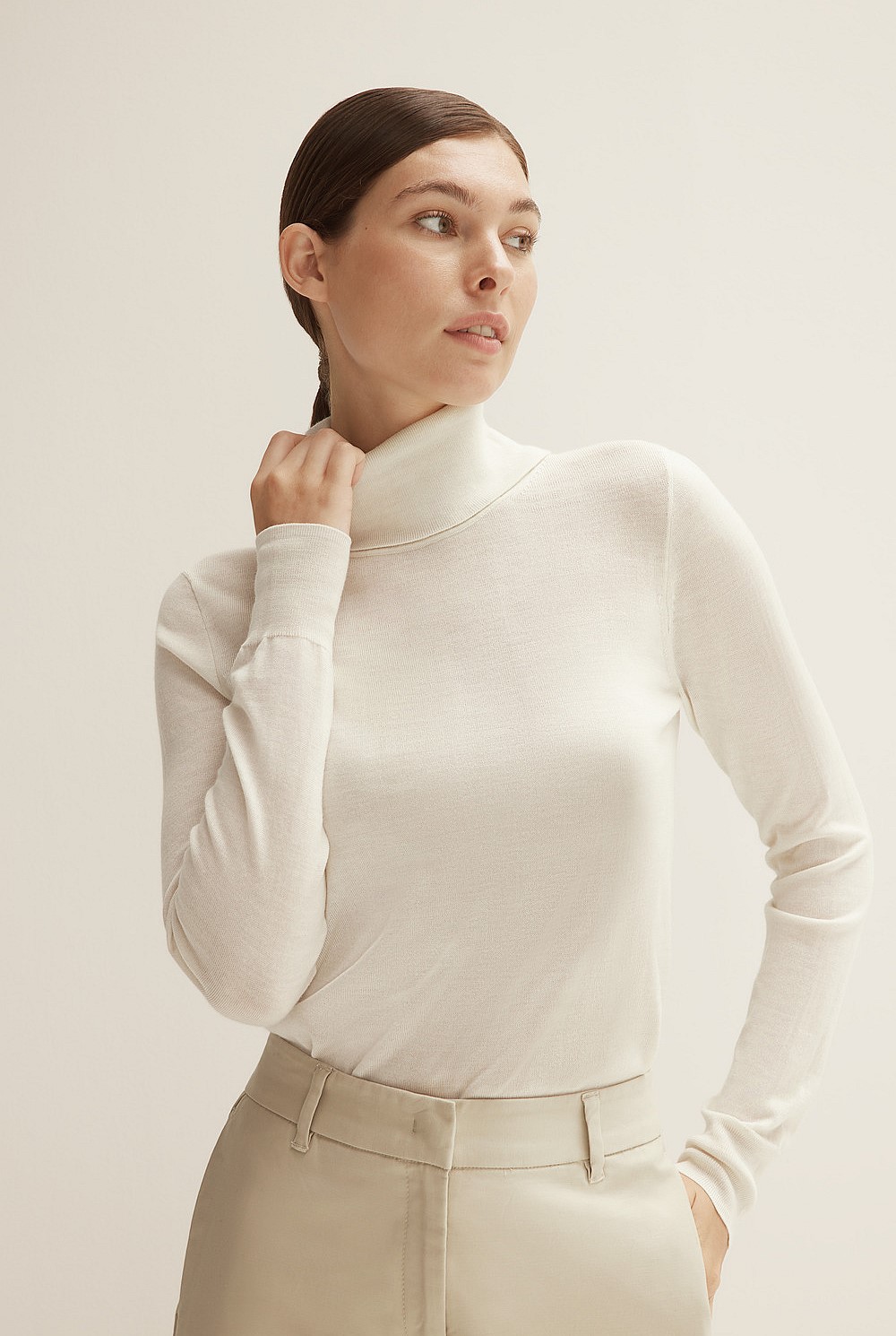 Merino Roll Neck