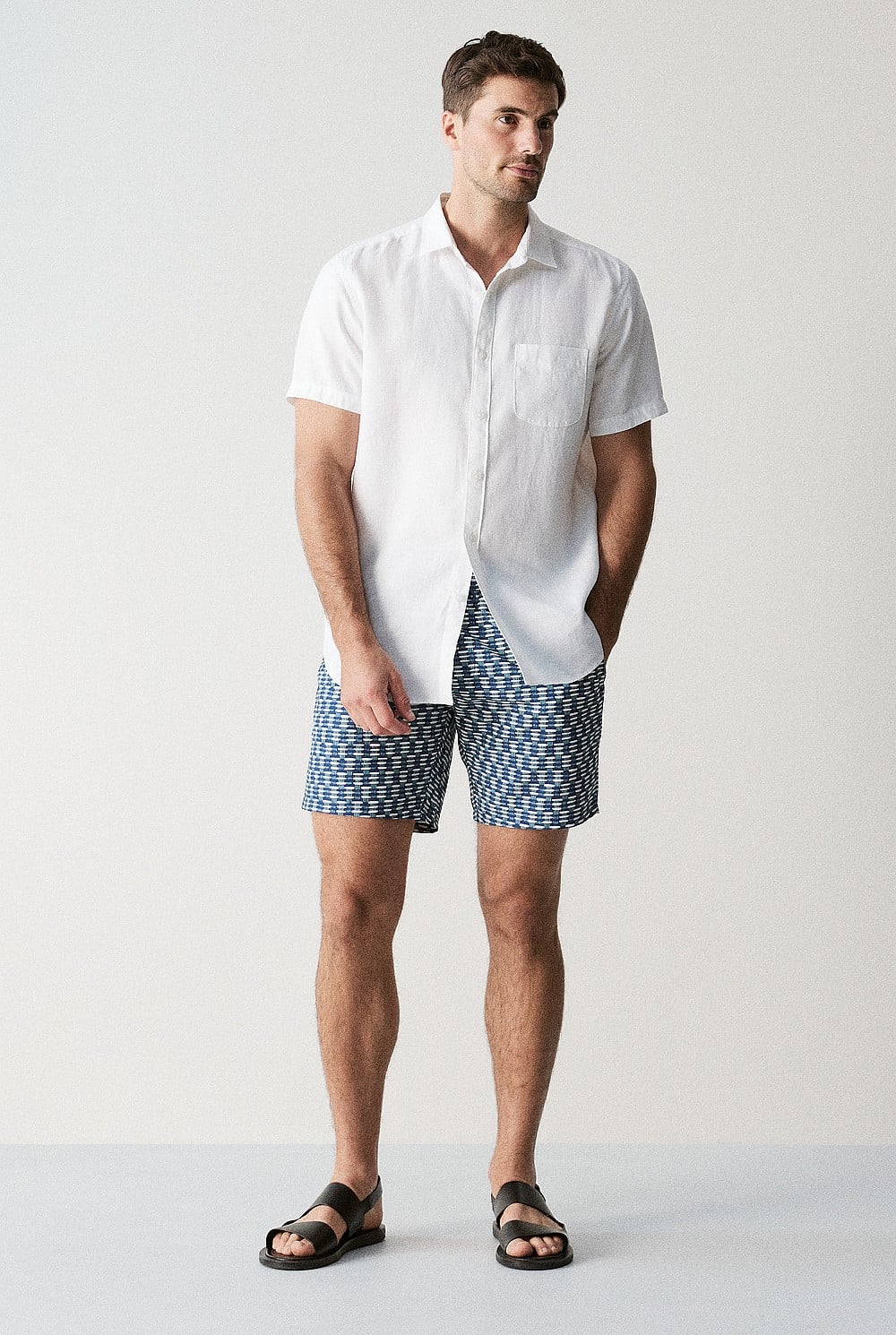 Etched Print Swim Short