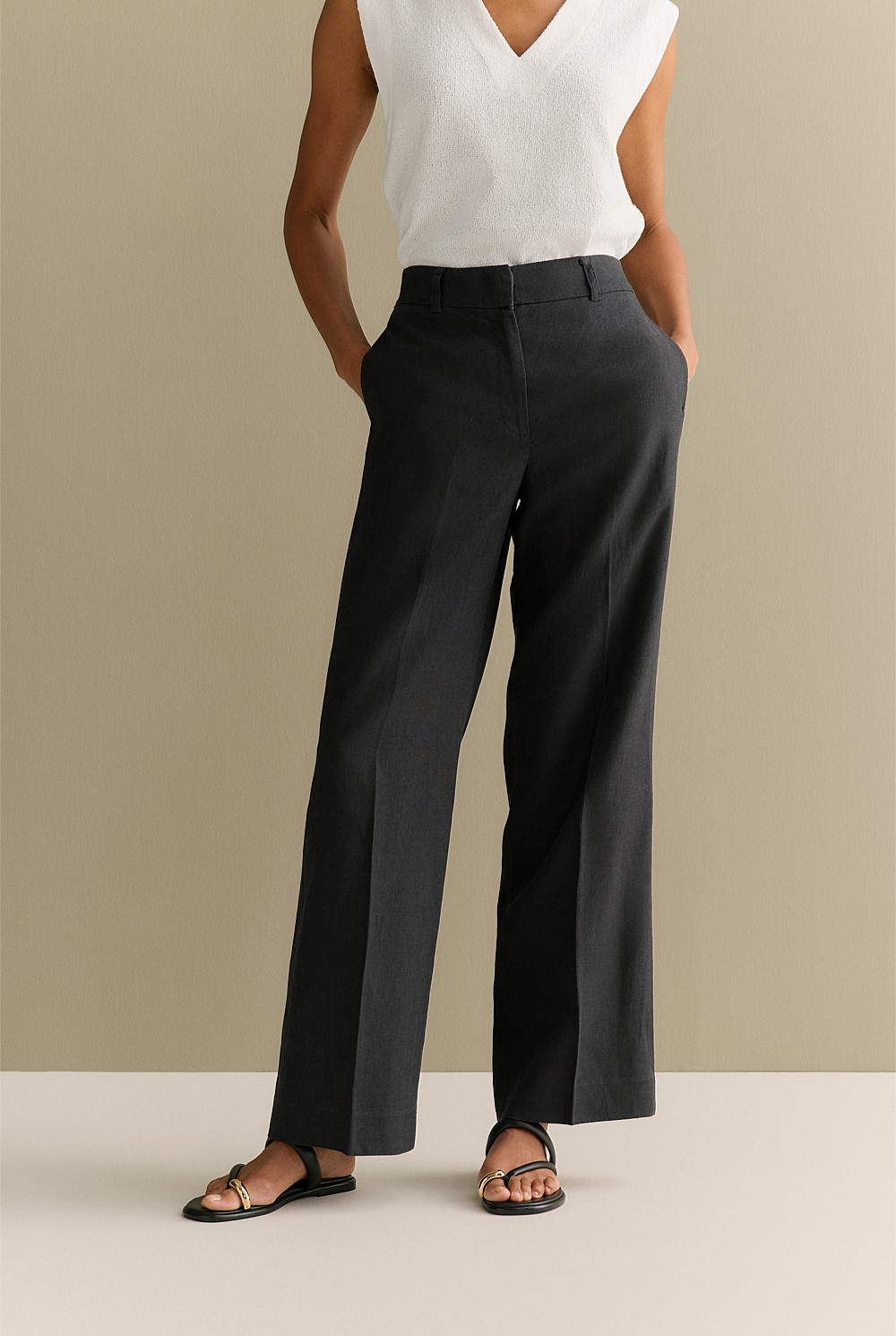 Linen Wide Leg Pant