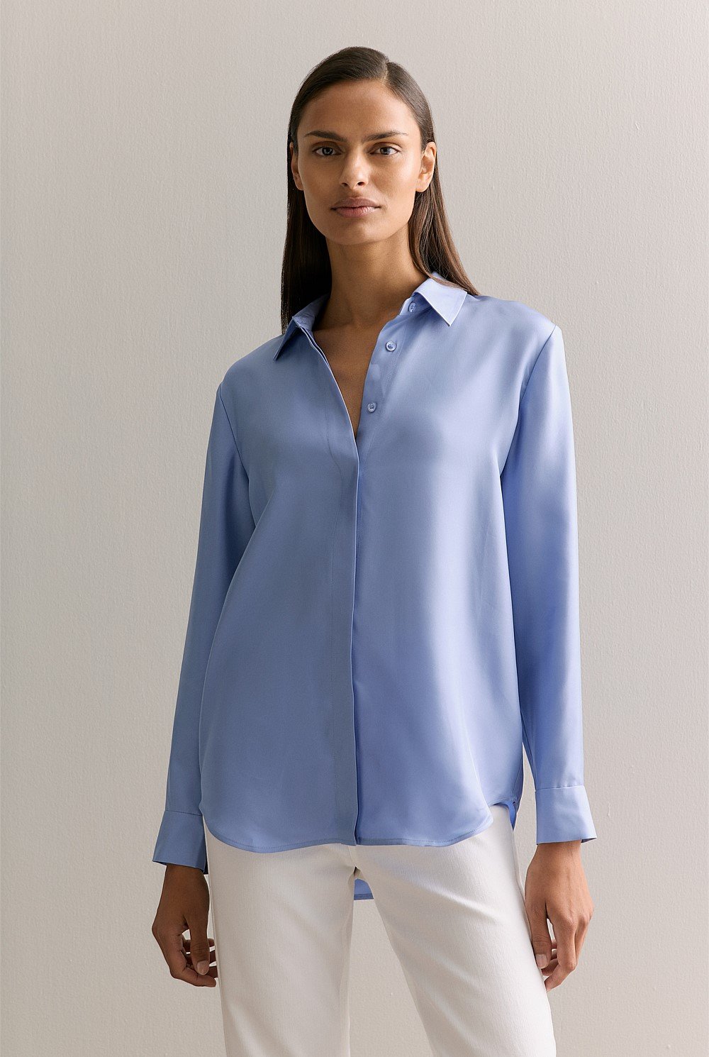 Silk Twill Classic Shirt