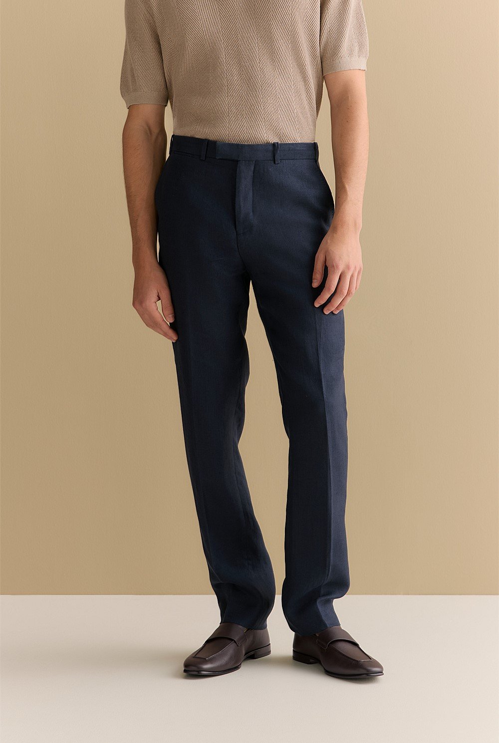 Regular Fit Belgian Linen Pant