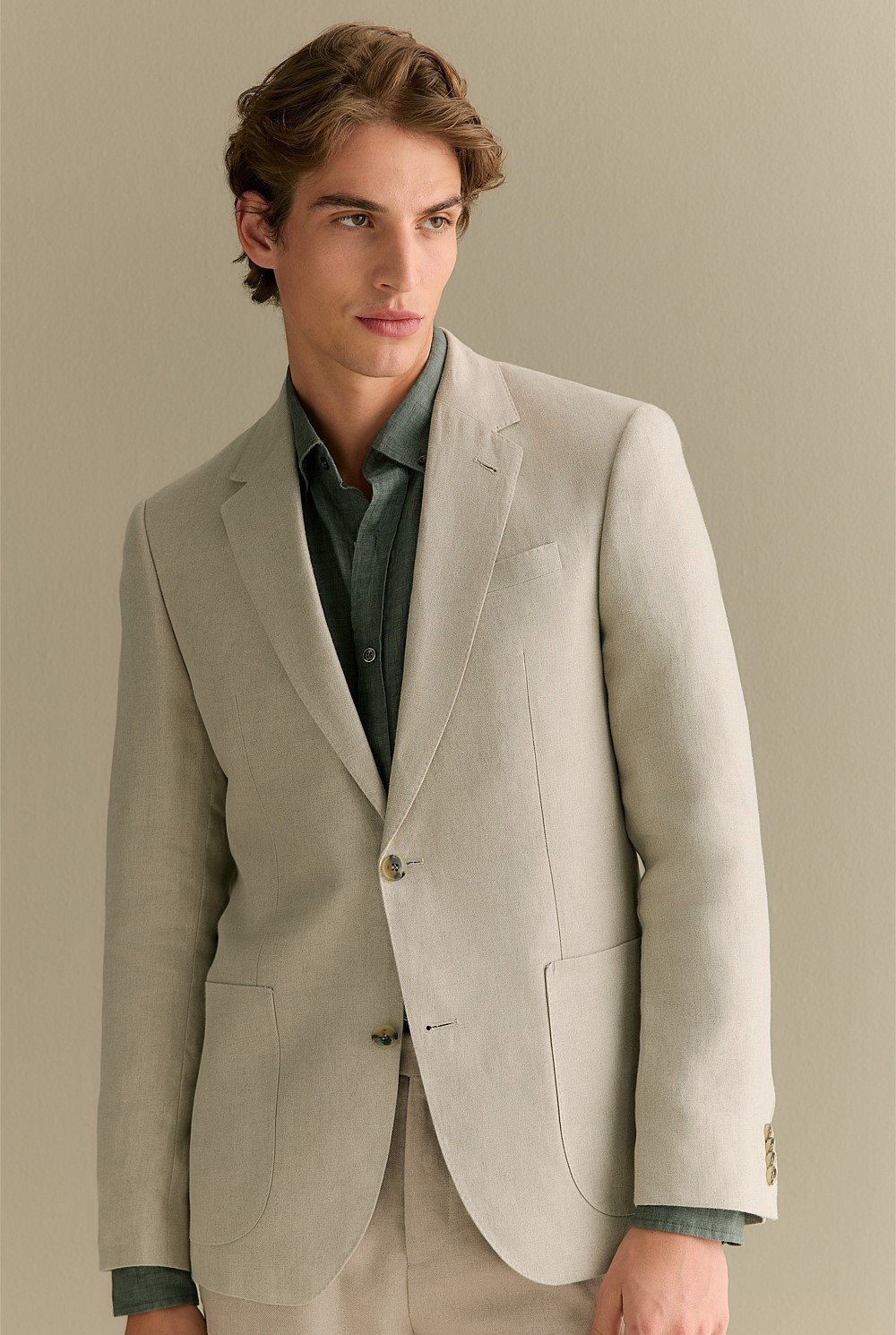 Regular Fit Belgian Linen Blazer