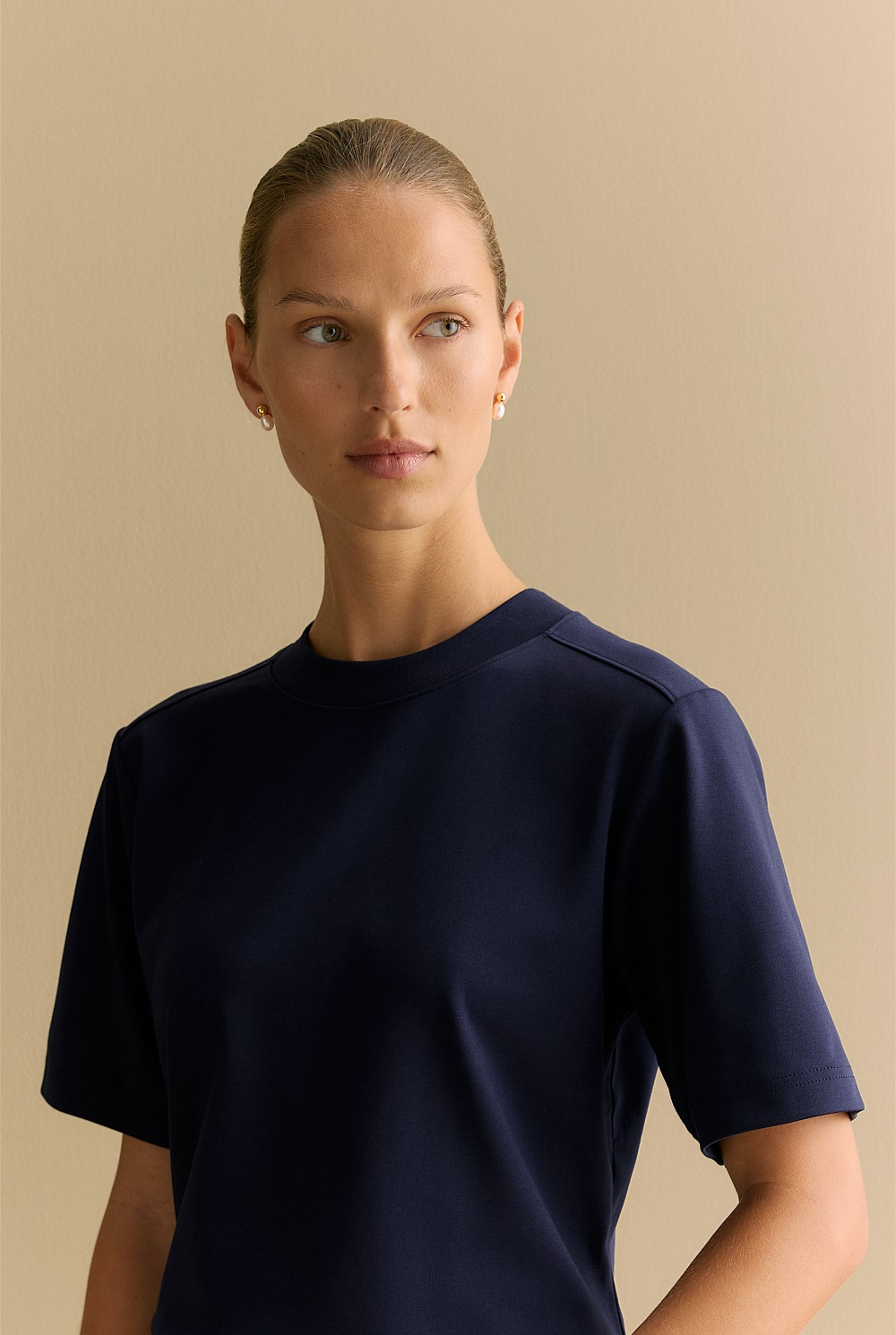 Cotton Modal Interlock T-shirt