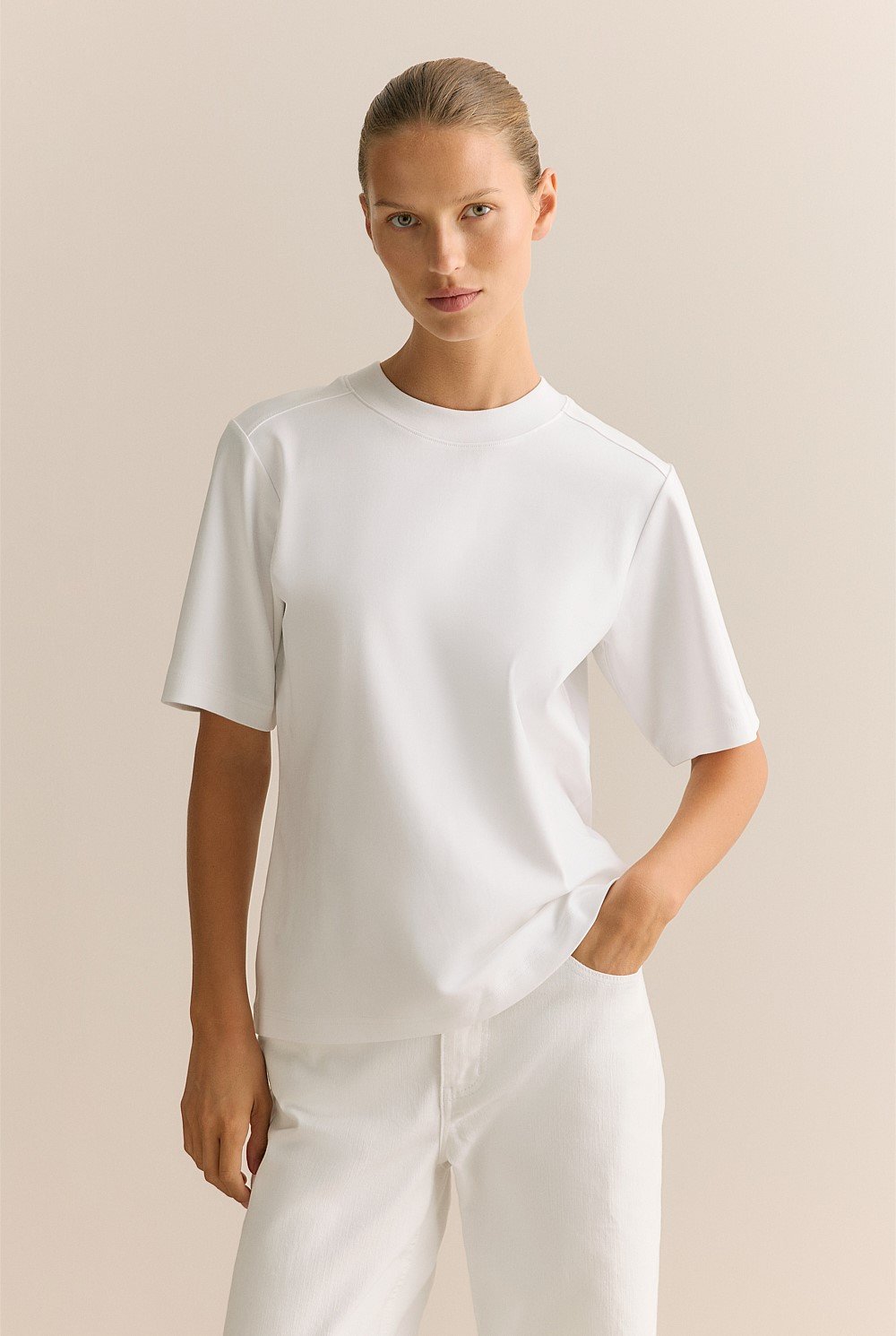 Cotton Modal Interlock T-shirt