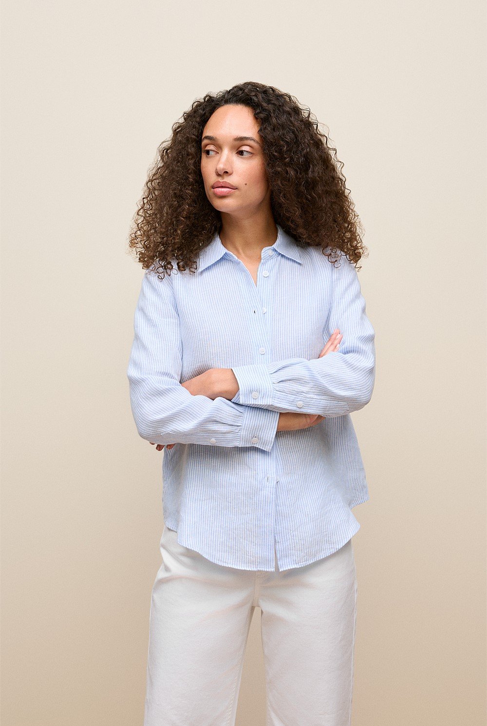 Yarn Dyed Stripe Linen Shirt