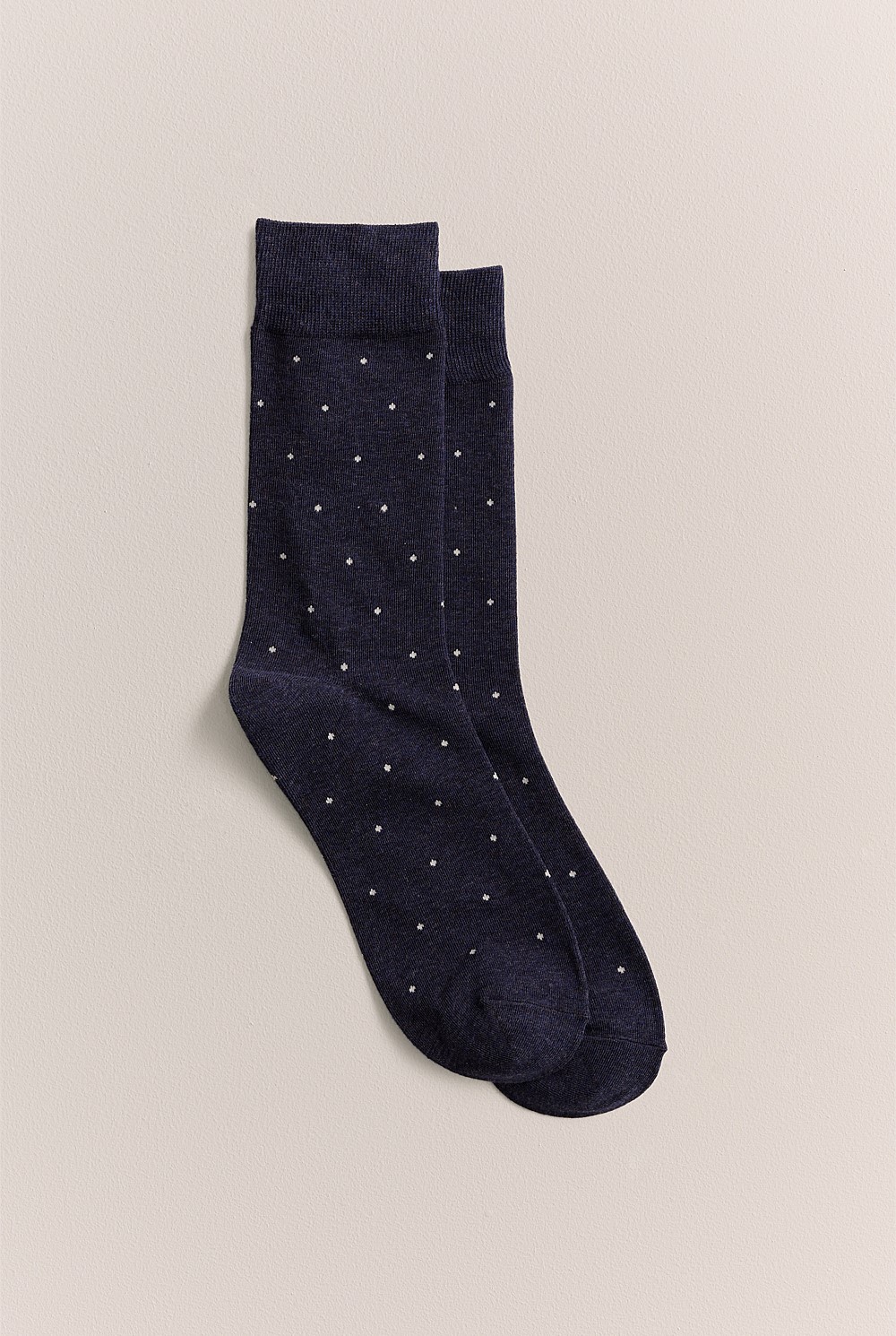 Square Grid Crew Sock