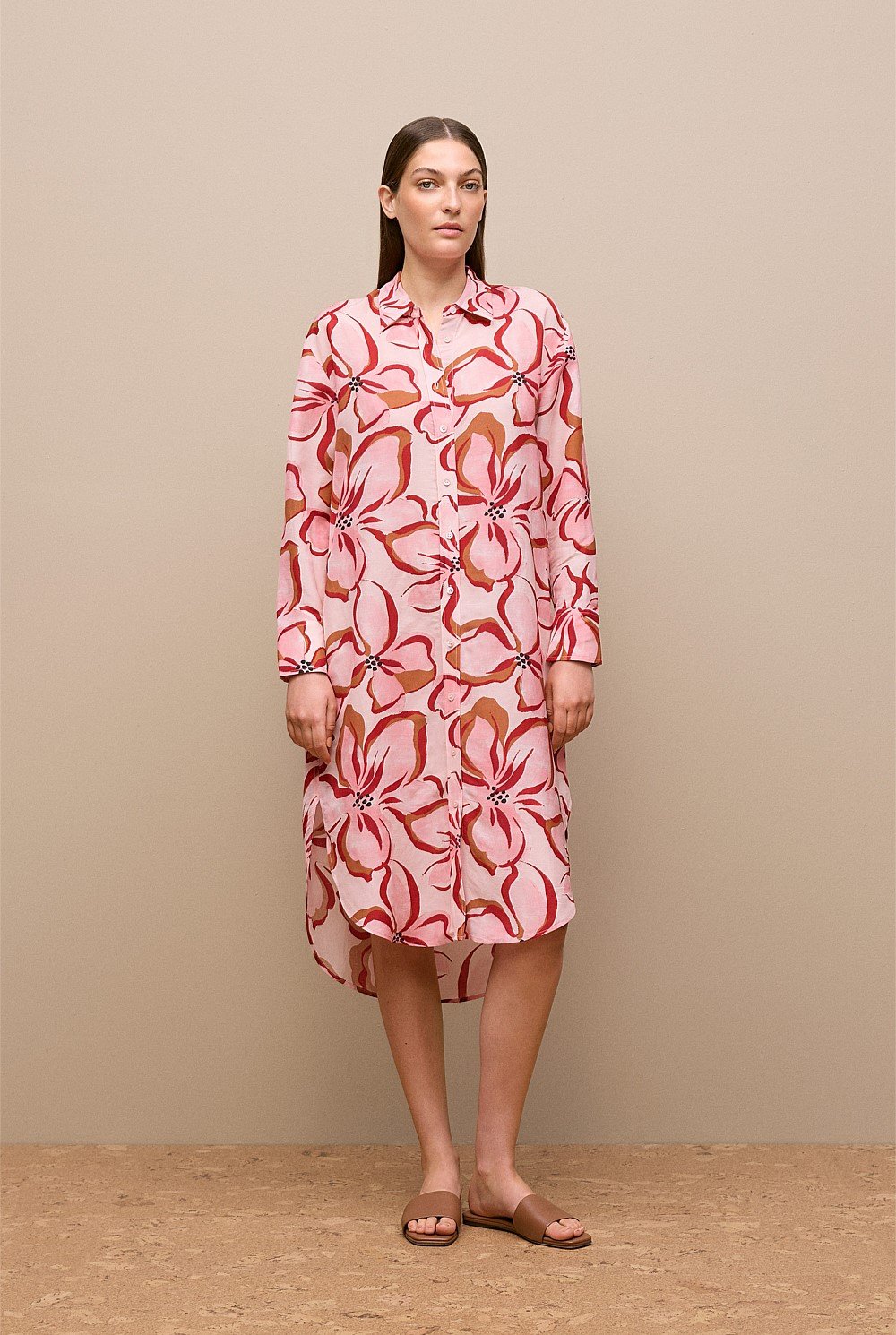 Peony Relaxed Shirt Dress