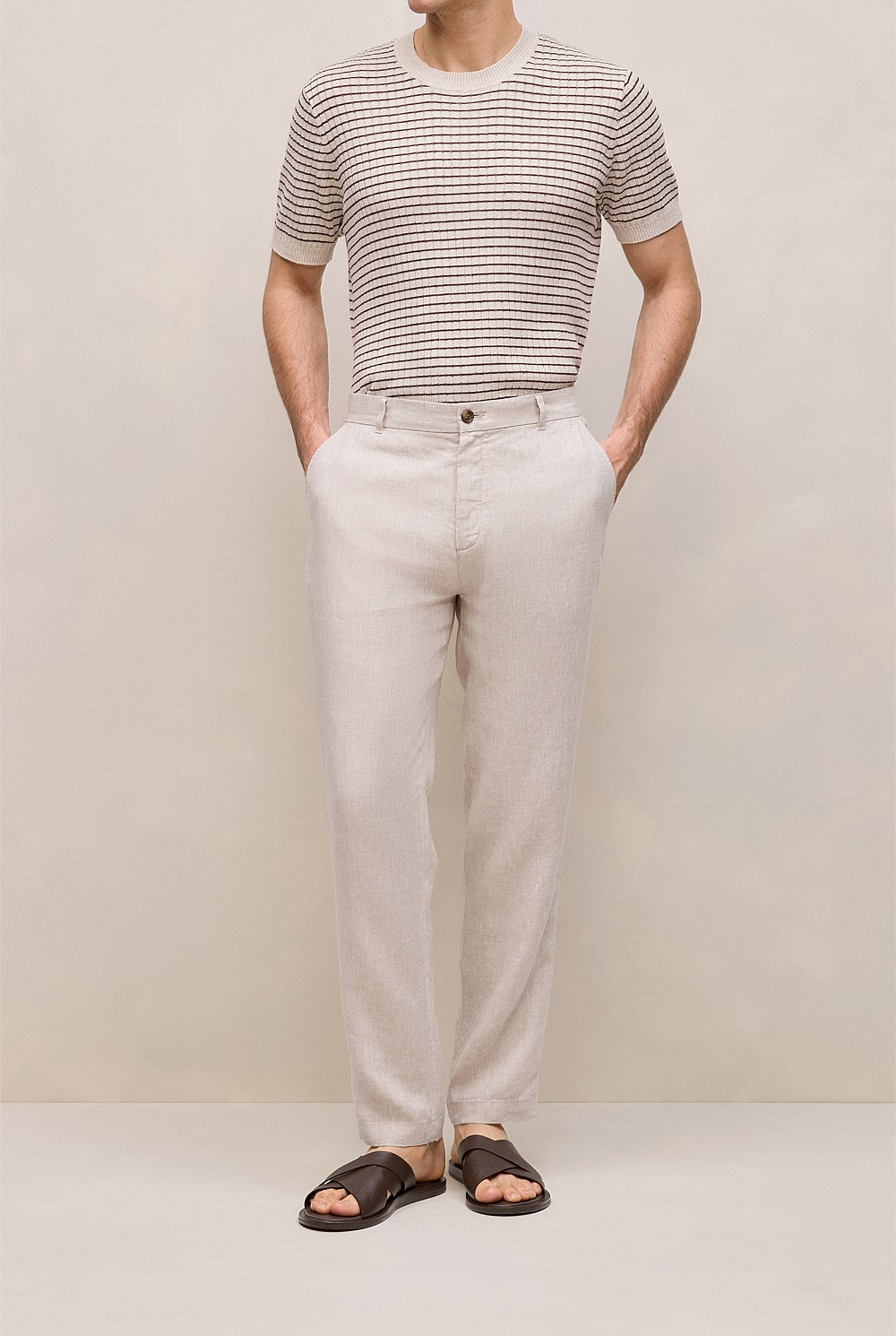 Linen Tailored Relaxed Pant