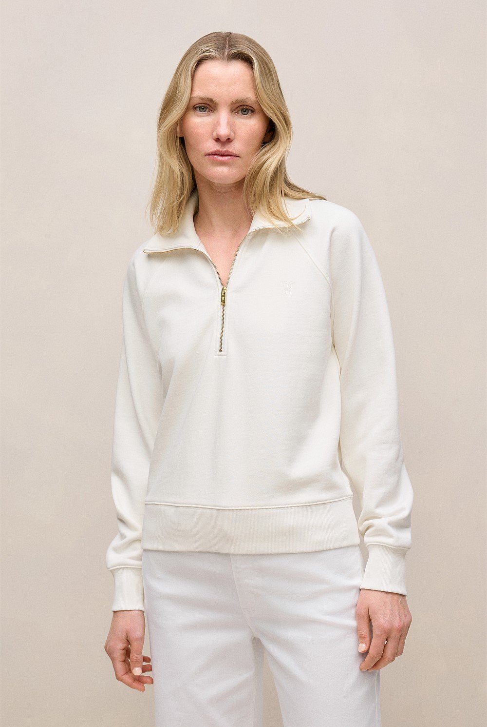 Terry Relaxed Zip Sweat